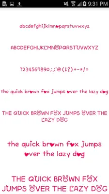 Color Fonts #6 android App screenshot 1